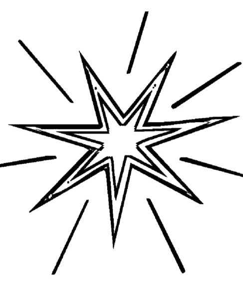 Звезда раскраска