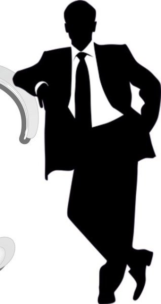 Силуэт мужчины с трубкой