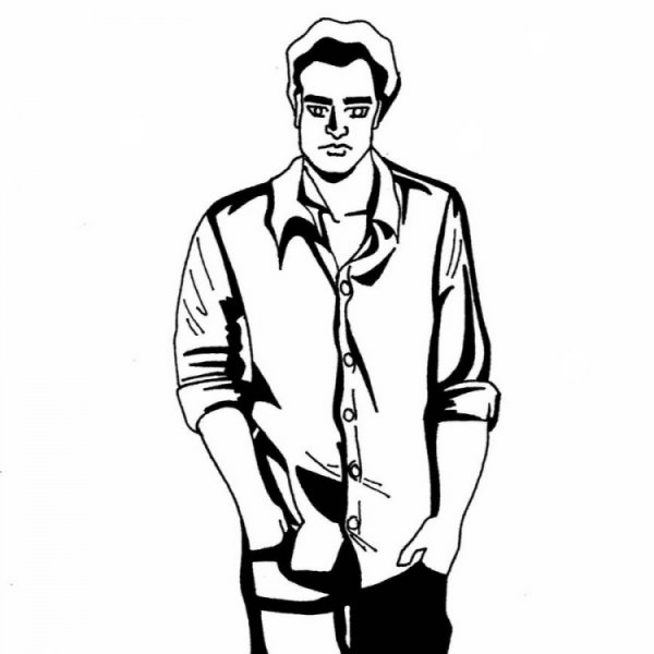 Силует мужчины в котюме