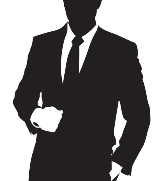 Силуэт мужской прически