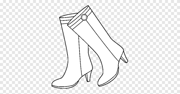Раскраска сапоги женские