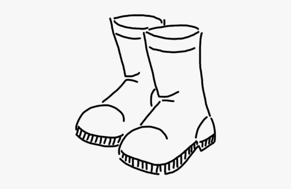 Сапоги раскраска для детей