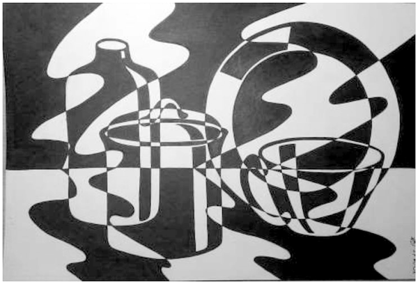 Декоративный натюрморт Оверлеппинг