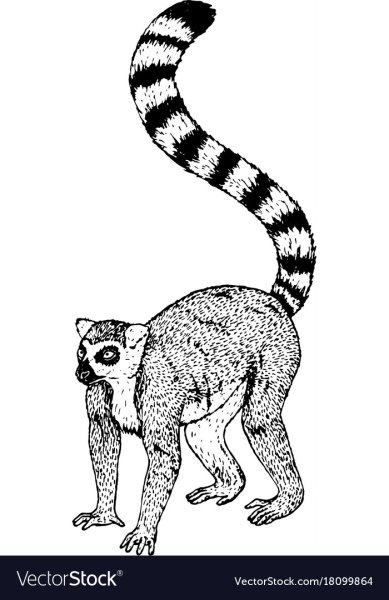 Лемур стилизация