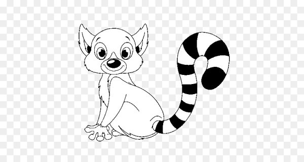 Лемур карандашом