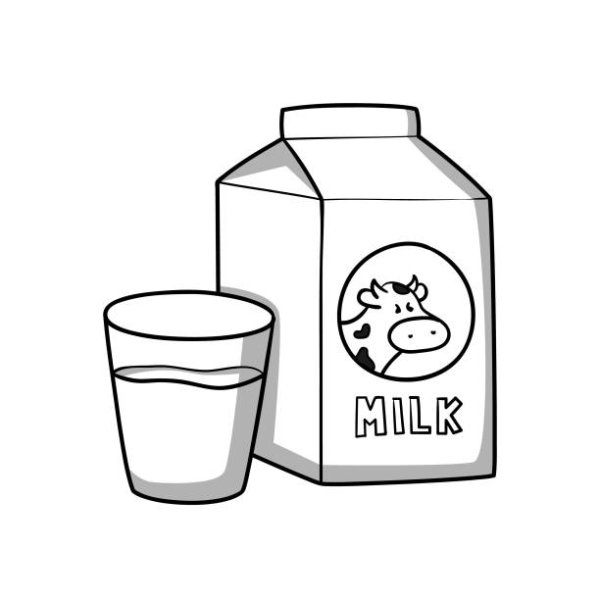 Раскраска Милк молоко