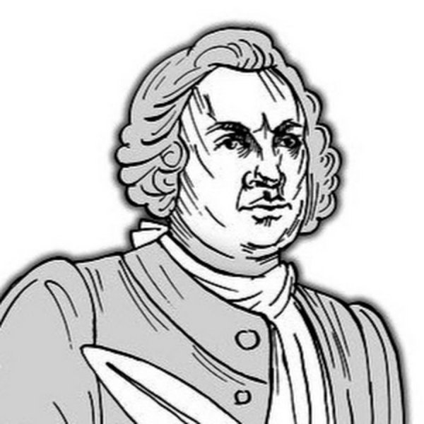 Ломоносов Михаил Васильевич черно белое