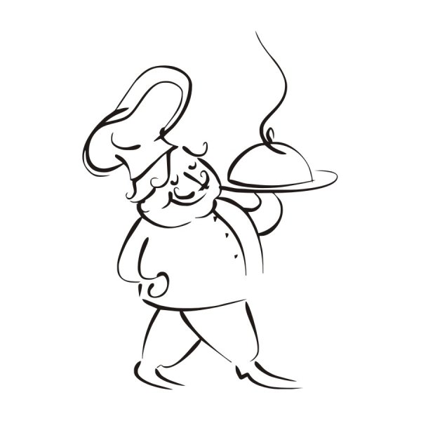 Трафарет повара