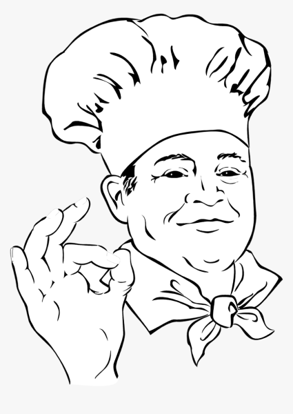 Раскрашенный повар