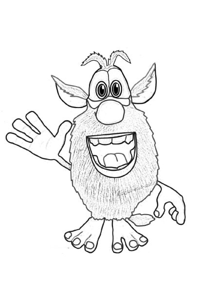 Раскраска Буба Буба