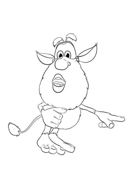 Раскраски мультфильмы Буба