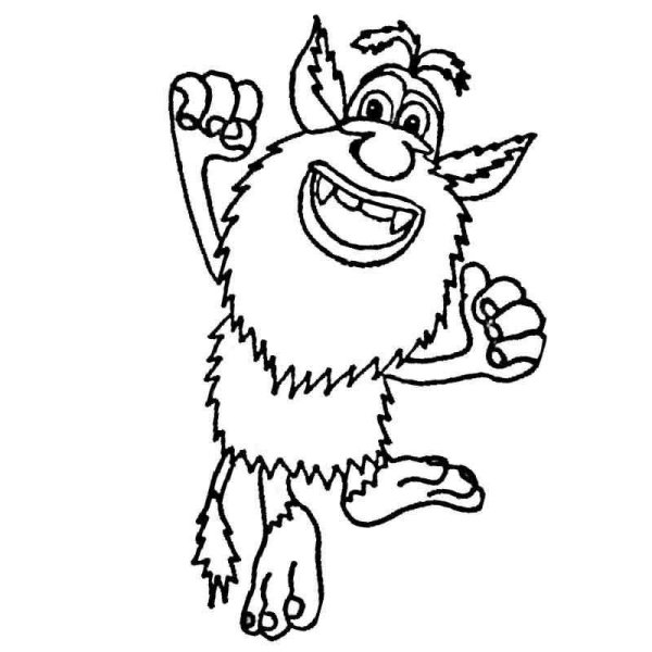 Раскраска Буба мультик