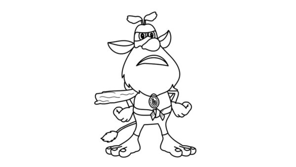 Раскраска Буба а4