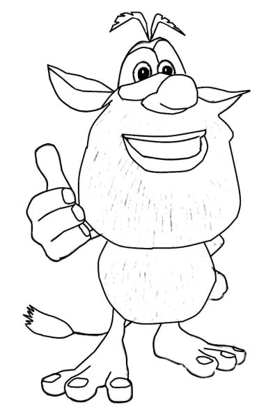 Бубба раскраска