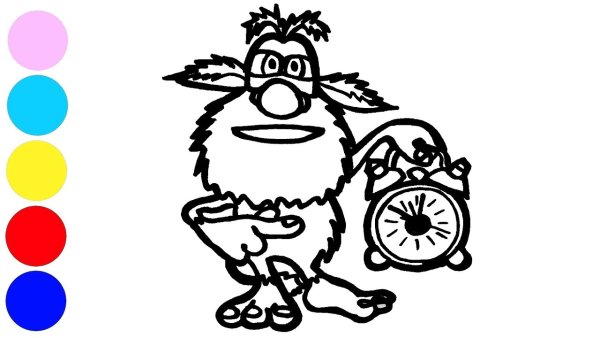 Буба раскраска для детей