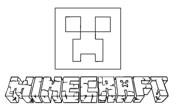 ЭНДЕРМЕН из МАЙНКРАФТА раскраска