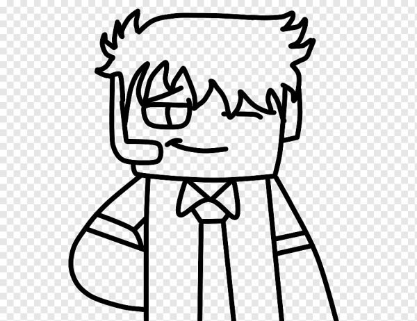 Стив из игры майнкрафт раскраска