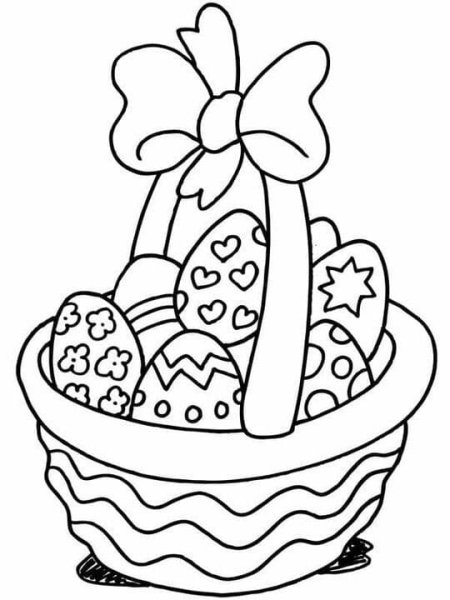 Пасхальные угощения раскраска