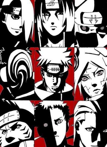 Плакат аниме Наруто Акацуки