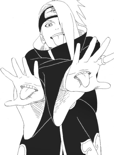 Манга Наруто Дейдара