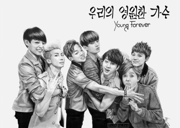 Раскраски БТС вся группа