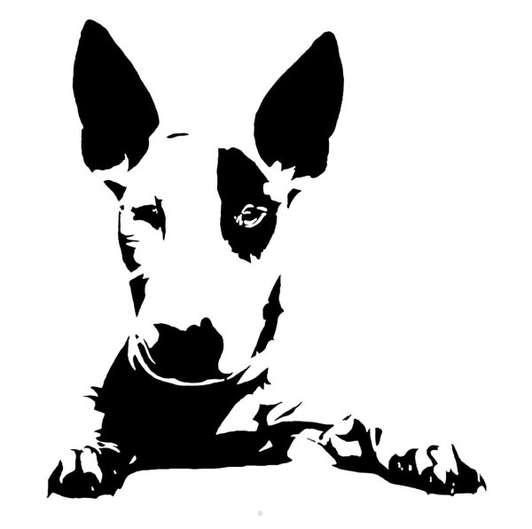 Наклейка бультерьер