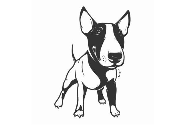 Наклейка бультерьер