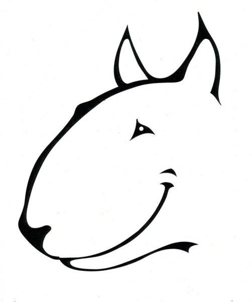 Тату бультерьер эскизы