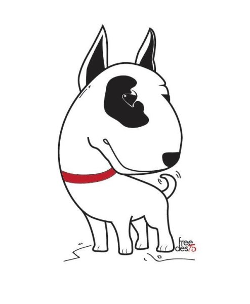 Бультерьер мультяшный