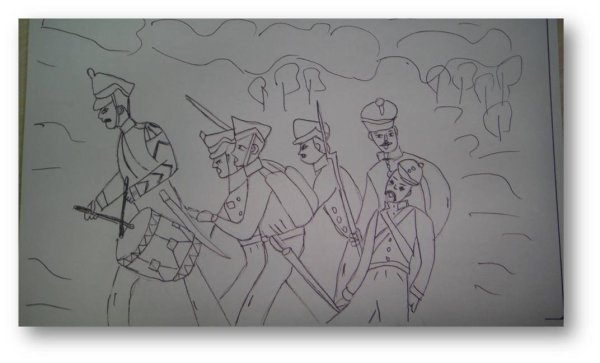 Бородинское сражение 1812 раскраска