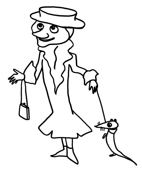 Шапокляк и Лариска раскраски