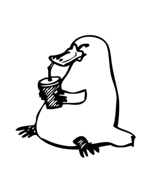 Утконос эскиз