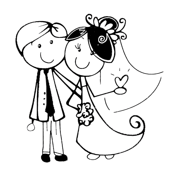 Трафарет свадьба