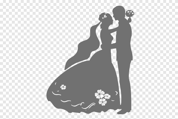 Черно белые векторные обручальные кольца