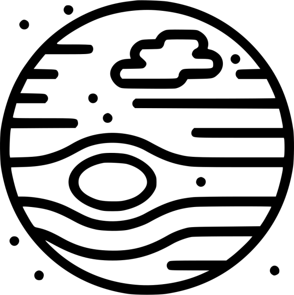 Планета Юпитер вектор