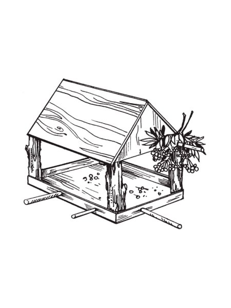 Кормушка для птиц для раскрашивания