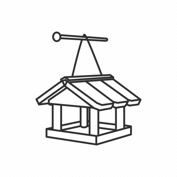 Кормушка для птиц раскраска