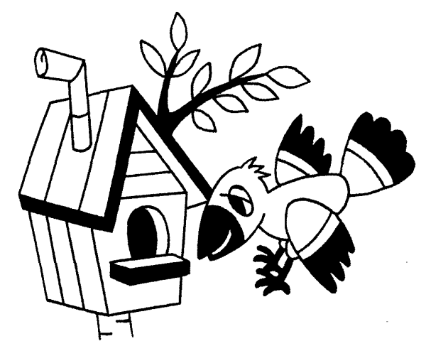 Скворечник раскраска