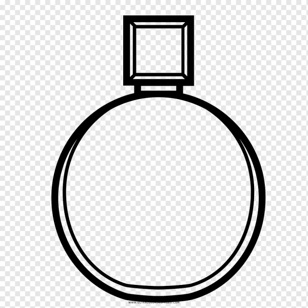 Трафарет флакона духов