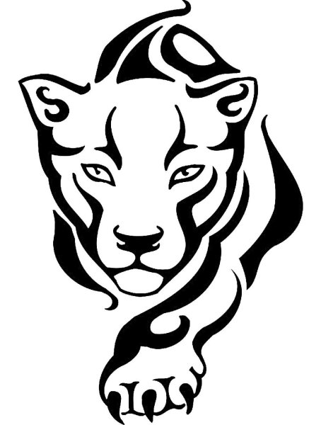 Пантера тату эскиз