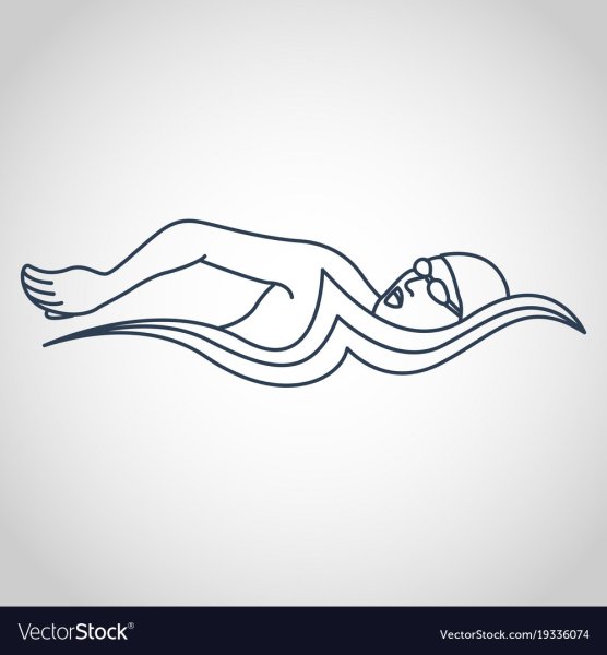 Пловец эскиз