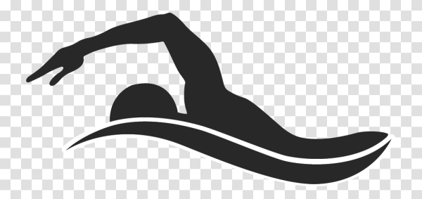 Пловец силуэт