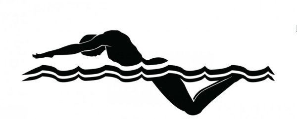 Плавание силуэт