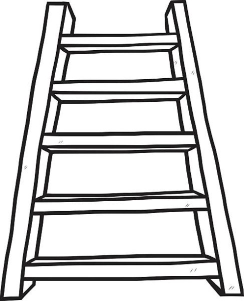 Лестница раскраска