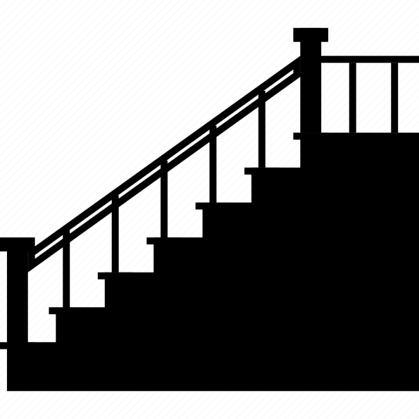 Лестница сбоку вектор