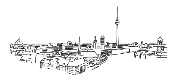 Панорама Берлина вектор