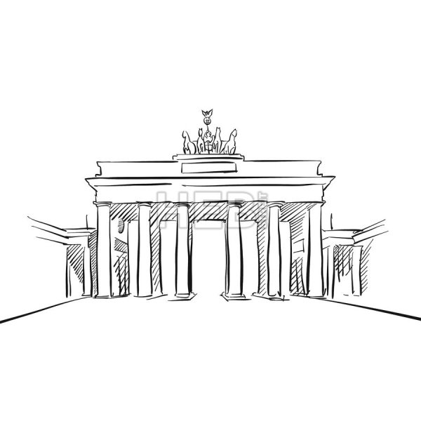 Достопримечательности Германии раскраска