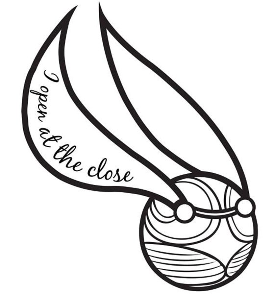 Раскраска снитч из Гарри Поттера