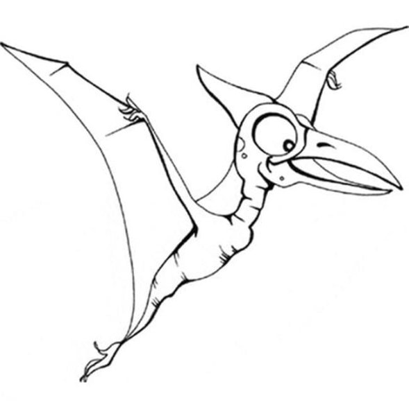 Летающий динозавр для срисовки