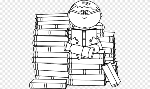 Библиотекарь раскраска